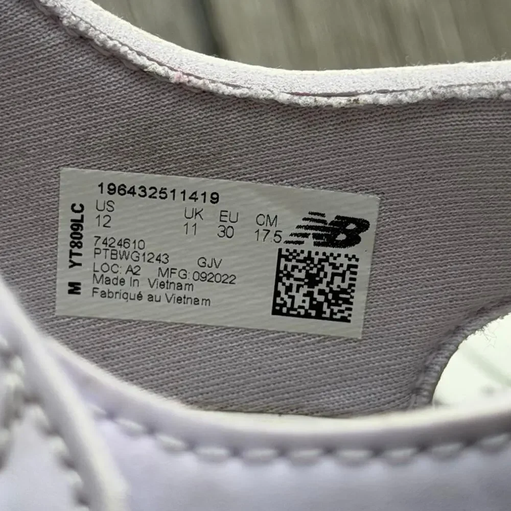 New Balance 809 Kids Sandals Lavender Purple Size 12